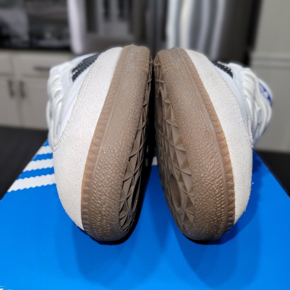 Adidas Samba Men’s Size 7 Originals OG Shoes White & Black Brown Gum B75806 - Picture 15 of 16